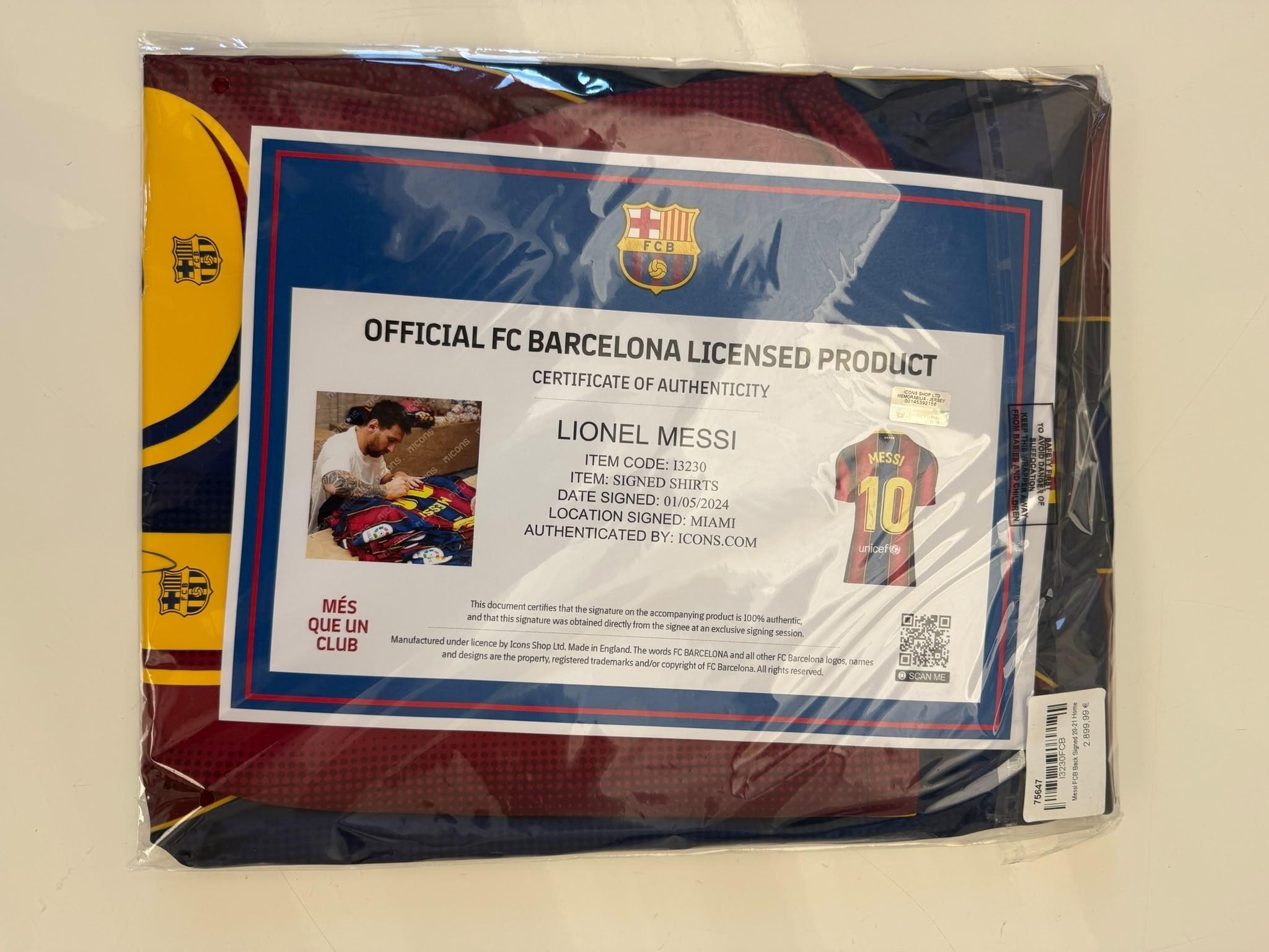 Icons Certificate of Authenticity